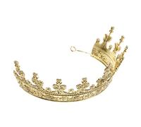 VICASKY Couronne De Roi Rétro or Pour Homme Adaptée Aux Bals De Promo Et Représentations Théâtrales Confortable