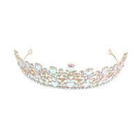 VICASKY Couronne Mariage Vintage Baroque Strass Diadème Rhinestone Léger pour Mariée Photoshoot et Bal Accessoire Princesse Élégant pour Cérémonie et Fête