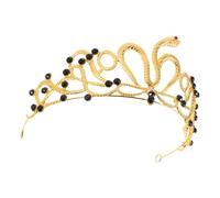 VICASKY Couronne Serpent Égyptienne Pour Femme Diadème De Reine Alliage Accessoire De Cheveux Pour Mariage Anniversaire Fête Costumée Avec Strass Étincelants