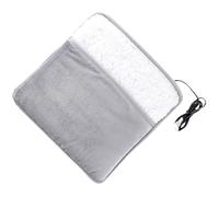 VICASKY Coussin Chauffant Électrique Pour Les Pieds Tapis Chauffant Chauffe Pied Tapis Isolant Couverture De Chauffage Usb Foot Warmer Grey Coton Peluche