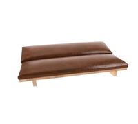 VICASKY Coussin pour Manucure en Bois Massif Antidérapant Couleur Caramel, Repose-main Rembourré Ergonomique pour Technicienne Ongulaire, Kit Complet avec Support de Mains, Salon de Nail