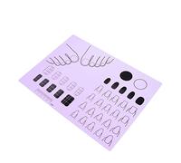VICASKY Coussinet à ongles a conseils forme UV technologie des ongles petit violet silicium Clous doigt Gel de silice