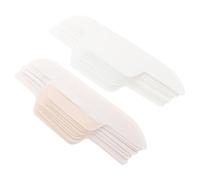 VICASKY Coussinet en Tissu Non Tissé Ultra-fin Jetable Anti-transpiration Forme Incurvée, 24 Pièces pour Col de Chemise pour Discours Publics et Négociations Professionnelles