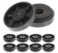 VICASKY Coussinets D'isolation pour Pieds de Haut-Parleur en Eva et Abs, Amortisseurs de Vibrations Légers Ronds, Pack de 10 Pièces pour Platine Vinyle et Amplificateur