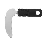 VICASKY Couteau Coupe-Aliments pour Personnes Âgées et Handicapées Acier Inoxydable Manche Large Noir Antitremblements Ustensile Adapté pour Rééducation et Autonomie des Mains Couvert