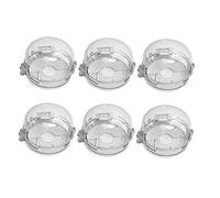 VICASKY Couvercle de Bouton de Gaz en Plastique 6pcs Protection Garçon et Filles pour Cuisinière à Gaz Facile à Ouvrir Prévient Fuites Usage Multi-scène