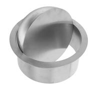 VICASKY Couvercle de poubelle encastré en acier inoxydable 24 x 24 cm charnière pivotante silencieuse design compact cuisine salle de bain et usage commercial facile à nettoyer