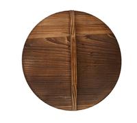 VICASKY Couvercle de Wok Naturel Protection Éclaboussures et Débordement Joint Tenon Robuste pour Cuisine Traditionnelle