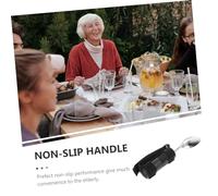 VICASKY Couverts Adaptatifs Dérapants pour Personnes Âgées et Handicapées Cuillère Ergonomique et Portable avec Manche Antidérapant pour Tremblements et Arthrite