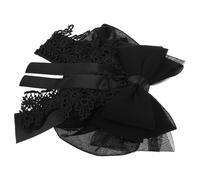 VICASKY Couvre-chignon Filet avec Nœud Noir Pinces à Cheveux Filet Accessoires de Danse Coiffes pour Femmes