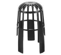 VICASKY Couvre-gouttière Noir en Plastique Crépine pour Protection de Gouttières, Empêche les Bouchons et Accélère L'écoulement de L'eau, pour Caniveau Extérieur