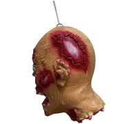 VICASKY Creepy Suspension pour tête d'Halloween avec design réaliste pour fêtes effrayantes, maisons hantées et accessoires de scène Partie du corps simulée pour effets de choc