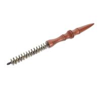 VICASKY Crinière de cochon - Peigne à cheveux lisses - Brosse ronde - Petite brosse ronde pour cheveux courts - Brosse à cheveux - Brosse à cheveux - Petite brosse en acier inoxydable - Café