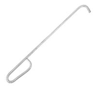 VICASKY Crochet Métallique pour Porte Enroulable 40 Cm X 8 Mm, Levier Robuste en Fer à Béton pour Plaques D'égout et Regards, Outil Multifonctionnel de Levage pour Maison et Chantier