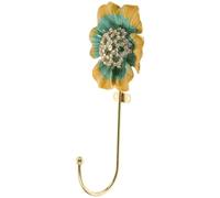 VICASKY Crochet Mural Forme Fleur Émaillée Vintage en Alliage de Zinc Vert Clair pour Accrocher Manteaux et Serviettes Cuisines et Hôtels