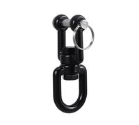 VICASKY Crochet Pivotant Robuste Acier Inoxydable pour Balançoire et Hamac Anneau de Suspension Rotatif Anti-Torsion Fixation pour Chaise Suspendue et Balancelle Capacité Lourde Noire