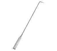 VICASKY Crochet Robuste pour Cheminée avec Long Manche Tisonnier Multifonction Pratique pour Barbecue Extérieur et Foyer Intérieur Accessoire de Cheminée et Portable