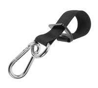 VICASKY Crochets de Fixation Robustes pour Équipement de Musculation, Sangle Suspendre Noire en Fer et Nylon, Kit D’Accessoires pour Paquet de Frappe et Balançoire, Compatible Machine à