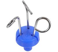 VICASKY Crochets pour Support de Perfusion Vertical en Acier Inoxydable et Plastique 3 Crochets Accessoire pour Poteau Iv Mobile Compatible Hôpital Usage Solide et Sécurisé