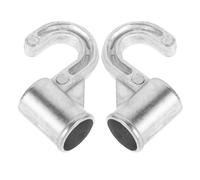 VICASKY Crochets Suspendre en Alliage D'aluminium Argenté 2pcs pour Penderie, Résistance Déchirure, Forte Capacité de Charge, Gain de Place pour Chambres et Armoires