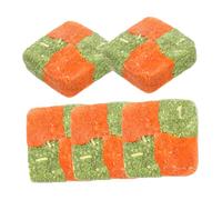 VICASKY Cubes De des Prés à Mâcher pour Petits Animaux Friandises Naturelles 5 Pcs Nutrition Riche en Fibres Jouets pour Lapin Et Cochon d'Inde sans Granulés