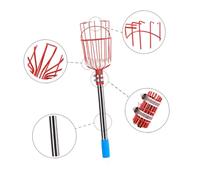 VICASKY Cueille-Fruits Amovible Et Outil De Jardin Portable Perche Acier Inoxydable pour Ramassage De Fruits Dispositif De Cueillette pour Verger Parc Ferme Et Jardin Sections Rouge Et ARG
