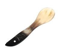VICASKY Cuillère à Thé Corne Naturelle Sculptée Cuillère Multifonction pour Café Soupe et Cuisine et Écologique pour Usage Domestique et Restauration
