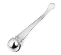 VICASKY Cuillère de Beauté Outil de Massage Oculaire en Métal Argentée pour Réduire Œdèmes et Division de Crème pour Crème Contour des Yeux Usage Visage Quotidien