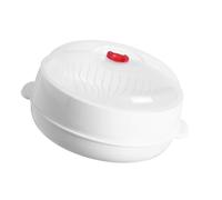 VICASKY Cuiseur Vapeur Micro Ondes avec Poignée Isolante Support de Cuisson Cuisine Panier Vapeur pour Riz et Poisson Facile à Nettoyer