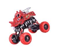 VICASKY De Voiture De Dinosaure Jouets De Véhicule De Dinosaure Véhicule De Recul Jouets De Voiture De Dinosaure Se Retirer en Arrière à Tirer Dinosaure Rouge Plastique