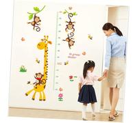VICASKY Décalcomanies Murales De Croissance En Hauteur Toise Pour Les Stickers Muraux Toise De Dessin Animé Singe Règle De Hauteur Enfant