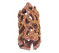 VICASKY Décor Aquarium Racine Creuse Résine Cachette Poisson et Nid Crevettes Ornement Léger et Résistant pour Eau Douce et Salée