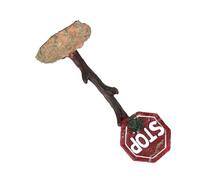 VICASKY Décoration Aquarium Résine Cartoon Panneau Avertissement Poisson Flottant pour Paysage Créatif Sécurisée Eau Douce et Salée Ornement Facile à Nettoyer