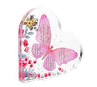 VICASKY Décoration Cœur en Acrylique Rose pour Mariage, Table Romantique | Ornement Transparent, Finition Soignée, Forme Amour, Léger, pour Centre de Table, Anniversaire et Réception