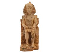VICASKY Décoration D'aquarium en Résine 1 Pièce Ornement D'aquarium Unique Style Pharaon Cachette pour Poissons Sécurisé Compatible Eau Douce pour Aménagement Décoratif Réaliste