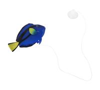 VICASKY Décoration de Poisson en Silicone Phosphorescent pour Aquarium Bleu | Aspect Réaliste et Détaillé, Ajoute un Intérêt Visuel, pour Bassins et Bacs de Betta