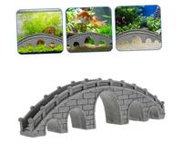 VICASKY Décoration Pont Pierre Solide pour Aquarium et Étang Ornement Paysager Réaliste pour Réservoir de Poissons Accessoire et Esthétique