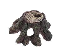 VICASKY Décoration Racine de Résine pour Aquarium Cachette et Plateforme Tortue Ornement Naturel et Sécurisé pour Bac à Poissons Eau Douce et Salée