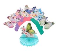 VICASKY Décorations en Nid d'abeille 9 Pièces pour Fête d'anniversaire Garçon et Filles, Ornements de Table Insecte Printemps, Décoration Créative en Papier, Centre de Table Festif Léger