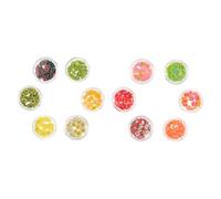 VICASKY Décorations Nail Art Paillettes Fruits En Pâte Polymère 12 Pièces Petite Taille Pour Manucure Diy Professionnelle Et Personnelle Coffret Accessoire Nail Art