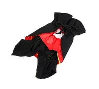 VICASKY Déguisement Halloween pour Animaux Cape Noire Quatre Pattes Coton Costume Vampire Ajustable pour Chat et Chien Confortable et Résistant Facile à Porter et Nettoyer