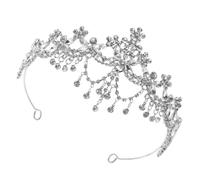 VICASKY Diadème De Mariage Cristal Argenté Couronne Pour Femmes Coiffe De Mariée Accessoires Pour Cheveux Diadème De Reine