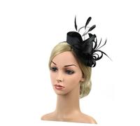 VICASKY Diadème De Mariage Plumes Et Fleurs Accessoire De Coiffure Pour Mariée Serre-tête Décoratif Pour Demoiselle Honneur