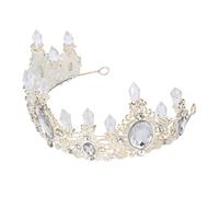 VICASKY Diadème de Mariée Argenté Strass Blancs Accessoire Cheveux Léger et Confortable Tiare Élégante pour Mariage Fête Bal et Décoration Gâteau Bandeau Coiffure Féminin