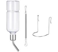 VICASKY Distributeur Automatique d'eau Suspendu pour Petits Animaux PP Grand Format Voyage Transport pour Rongeurs Chats et Oiseaux