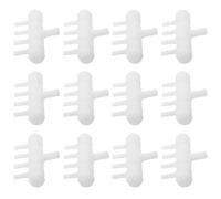 VICASKY Distributeur d'air pour Aquarium en Plastique Blanc 4 Sorties Vanne de Régulation du Débit, Pack de 20 Pièces pour Diffusion D'oxygène Divers Aquariums