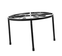 VICASKY Distributeur de nourriture pour poulets Support en métal pour abreuvoir Volaille Distributeur de nourriture Remorque Distributeur de nourriture stable pour poulailler Pour l'intérieur et