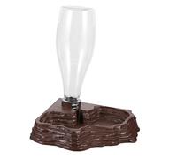 VICASKY Distributeur Eau Automatique pour Reptiles Durable Accessoire Pratique pour Tortues et Lézards pour Terrarium Coloris Marron