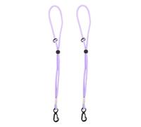 VICASKY Dragonnes de Moufles pour Ski d'hiver Réglables en Polyester Léger Laisse de Sécurité pour Sports Unisexes Adultes, 1 Paire Pourpre