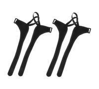 VICASKY Dragonnes pour Bâtons de Ski et Randonnée 2 Paires Réglables en Polyester Noir Accessoires de Robustes pour Compatibles Bâtons de Marche et Trekking Maintien Sécurisé et